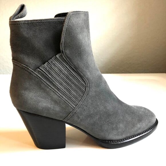 New RACHEL COMEY Mave Boot Gray Suede Ankle Booties SZ 9 MSRP $450 - Picture 2 of 8